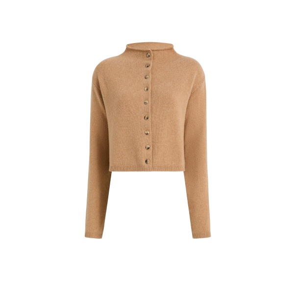 Khaite Annora Cardigan in Camel