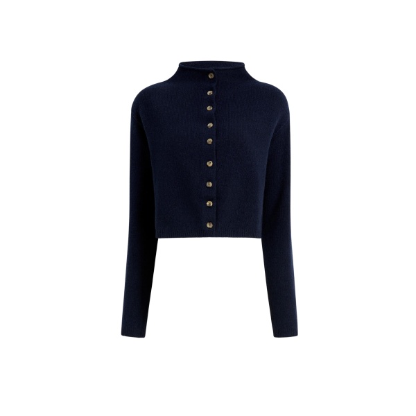 Khaite Annora Cardigan in Midnight Navy