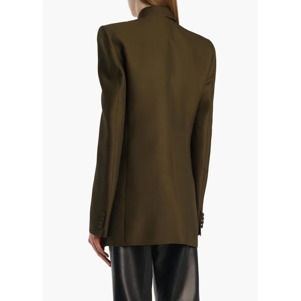 Khaite Armair Jacket in Dark Olive, view 4