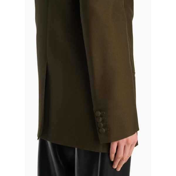 Khaite Armair Jacket in Dark Olive, view 6