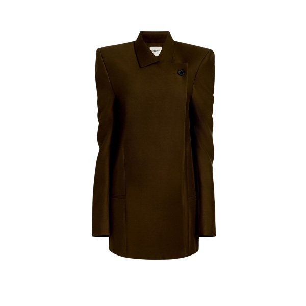 Khaite Armair Jacket in Dark Olive