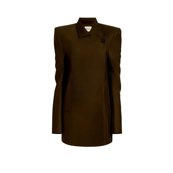 Khaite Armair Jacket in Dark Olive
