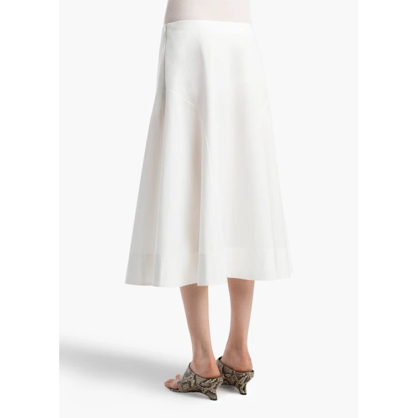 Khaite Artin Skirt in Chalk, view 4