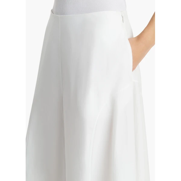 Khaite Artin Skirt in Chalk, view 5