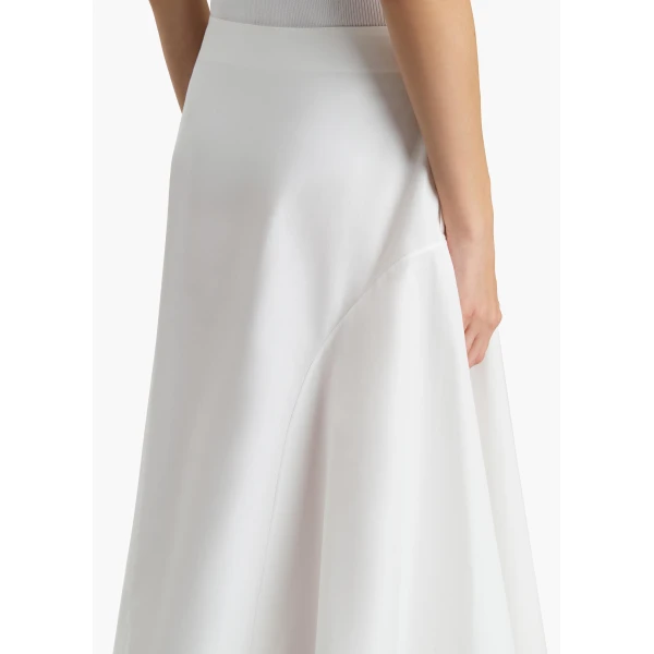 Khaite Artin Skirt in Chalk, view 6