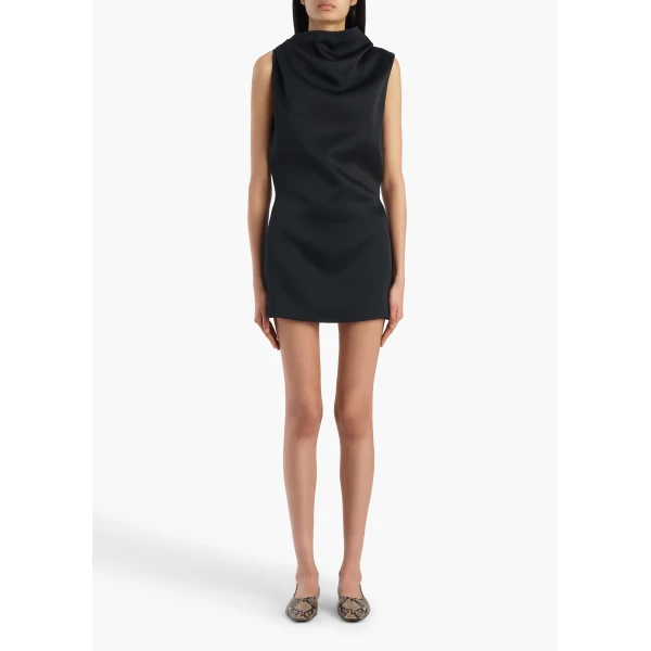 Khaite Astor Dress in Black, view 2