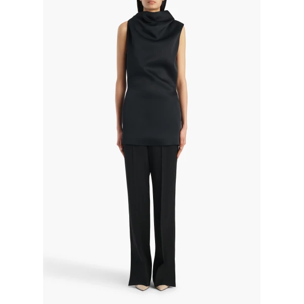 Khaite Astor Dress in Black, view 5