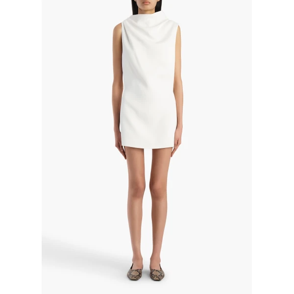Khaite Astor Dress in Chalk, view 2