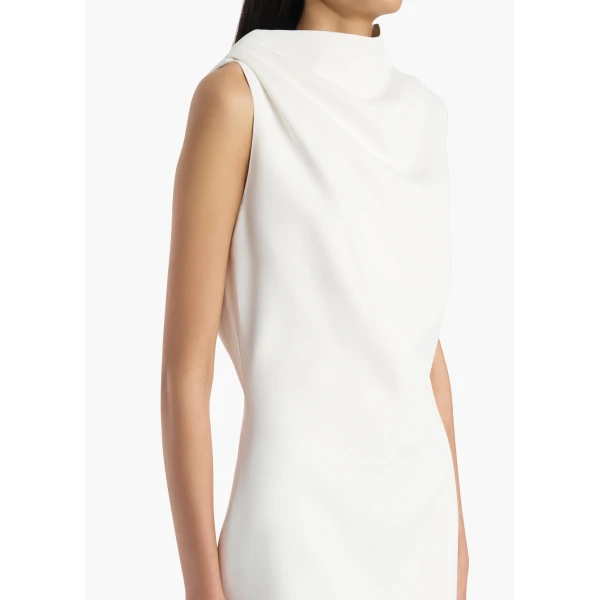 Khaite Astor Dress in Chalk, view 4