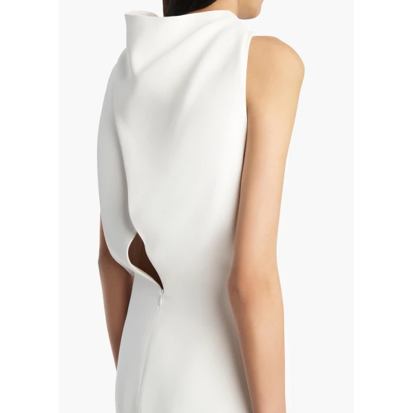 Khaite Astor Dress in Chalk, view 6