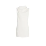 Khaite Astor Dress in Chalk