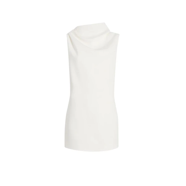 Khaite Astor Dress in Chalk