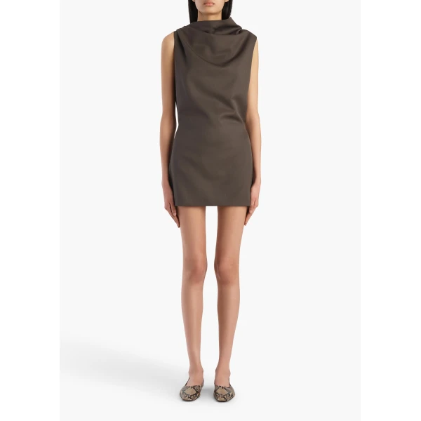 Khaite Astor Dress in Clove, view 2