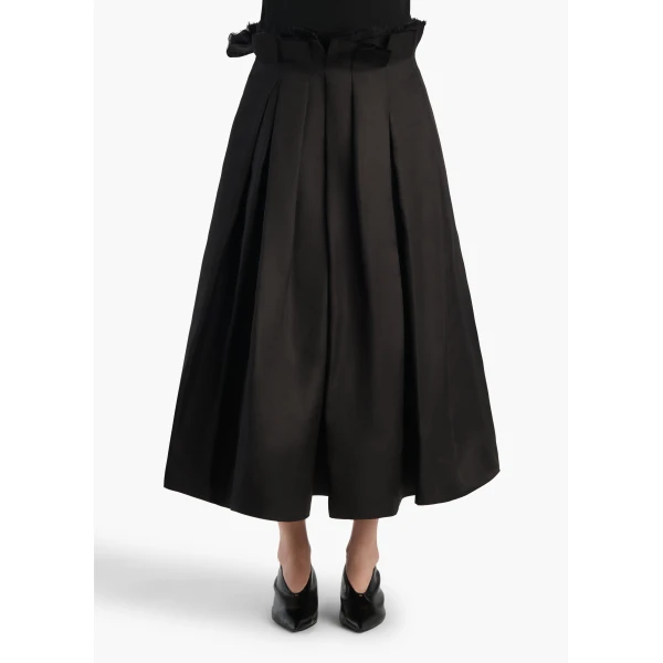 Khaite Astrid Skirt in Black, view 2