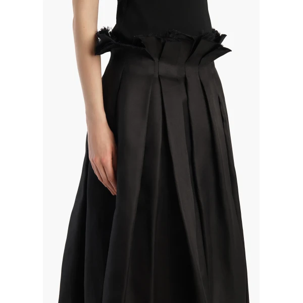 Khaite Astrid Skirt in Black, view 4