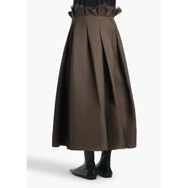 Khaite Astrid Skirt in Clove, view 4