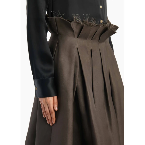 Khaite Astrid Skirt in Clove, view 5