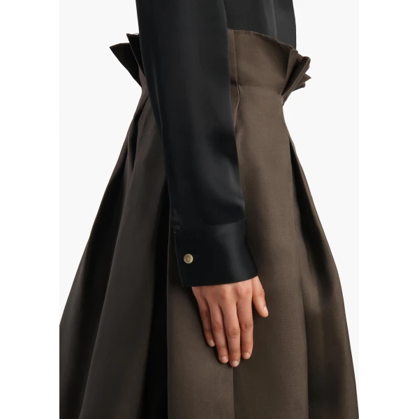 Khaite Astrid Skirt in Clove, view 6