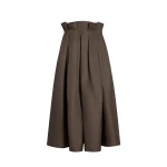 Khaite Astrid Skirt in Clove