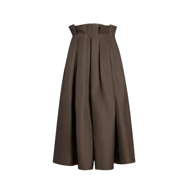 Khaite Astrid Skirt in Clove