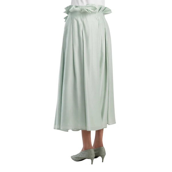 Khaite Astrid Skirt in Ice Green, view 4