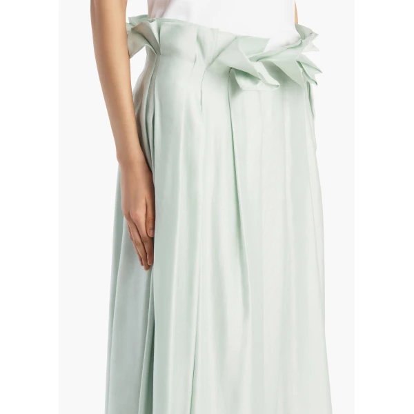 Khaite Astrid Skirt in Ice Green, view 5