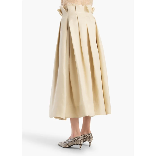Khaite Astrid Skirt in Ivory Glow, view 4
