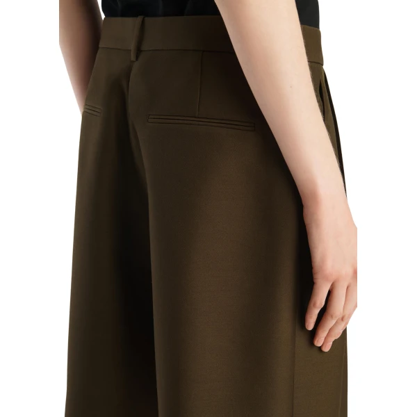 Khaite Auggie Short in Dark Olive, view 6