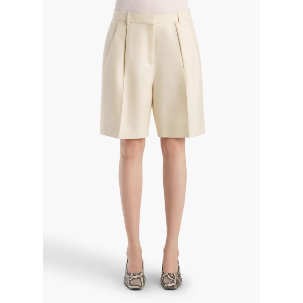 Khaite Auggie Short in Ivory Glow, view 4