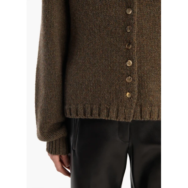 Khaite Axel Cardigan in Artichoke, view 6