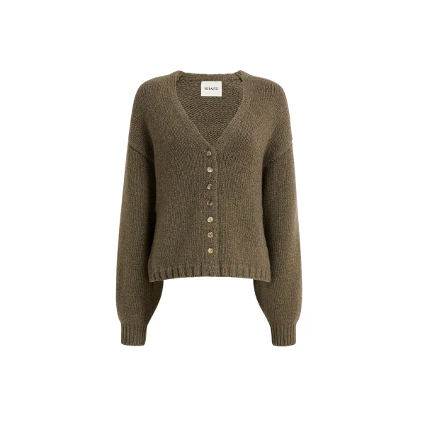Khaite Axel Cardigan in Artichoke