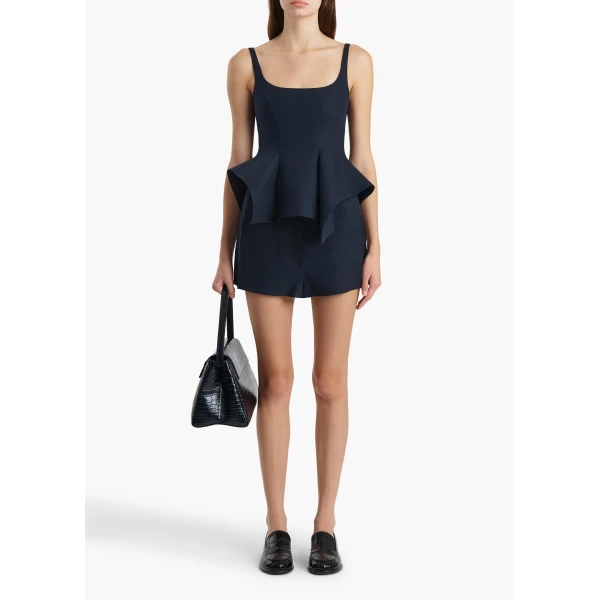 Khaite Blane Short in Dark Navy, view 2