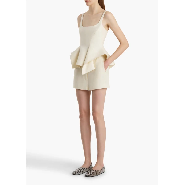 Khaite Blane Short in Natural, view 2