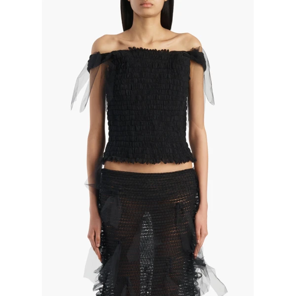 Khaite Bo Top in Black, view 3