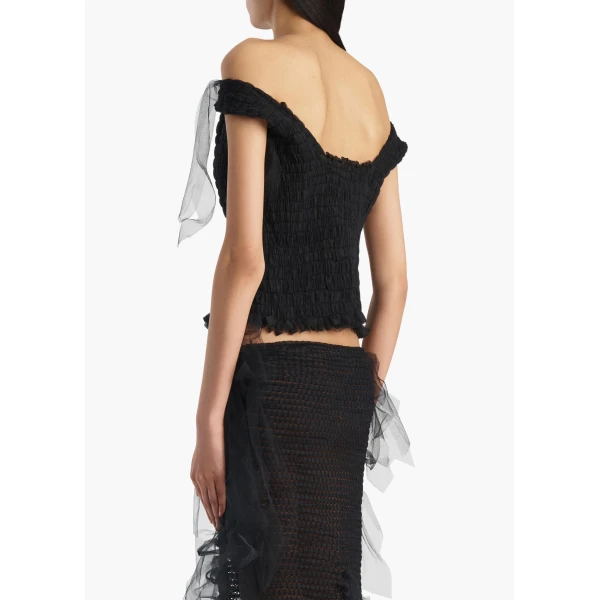 Khaite Bo Top in Black, view 4