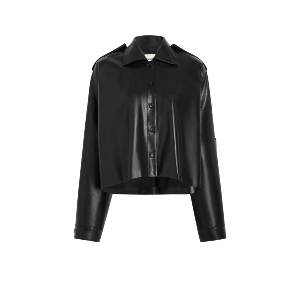 Khaite Bodine Top in Black Leather