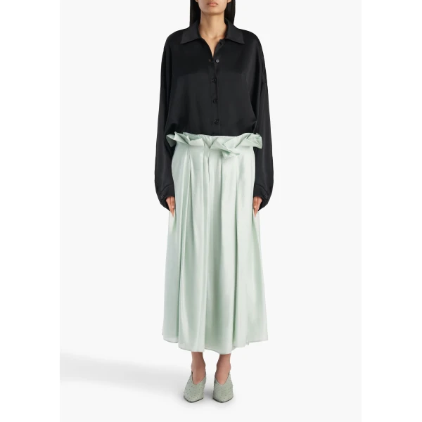 Khaite Bodine Top in Black Silk, view 2