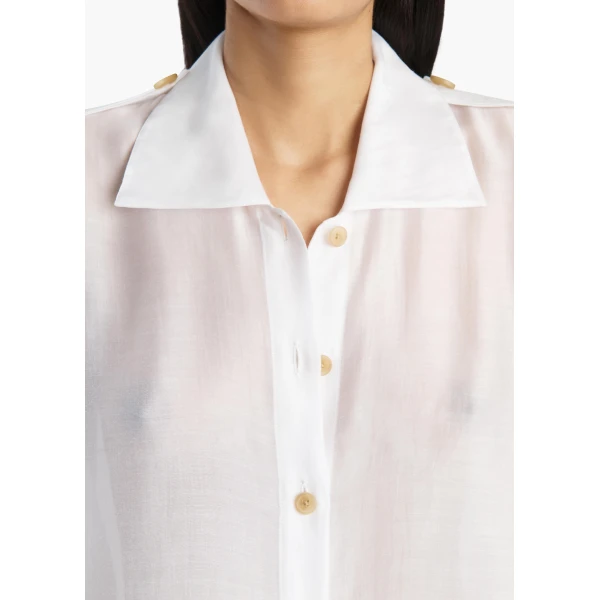 Khaite Bodine Top in Chalk, view 5