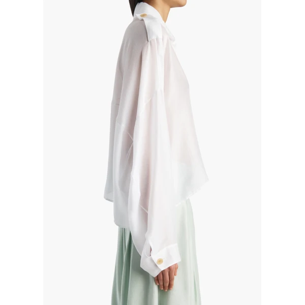 Khaite Bodine Top in Chalk, view 6