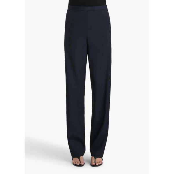 Khaite Borden Pant in Dark Navy, view 3