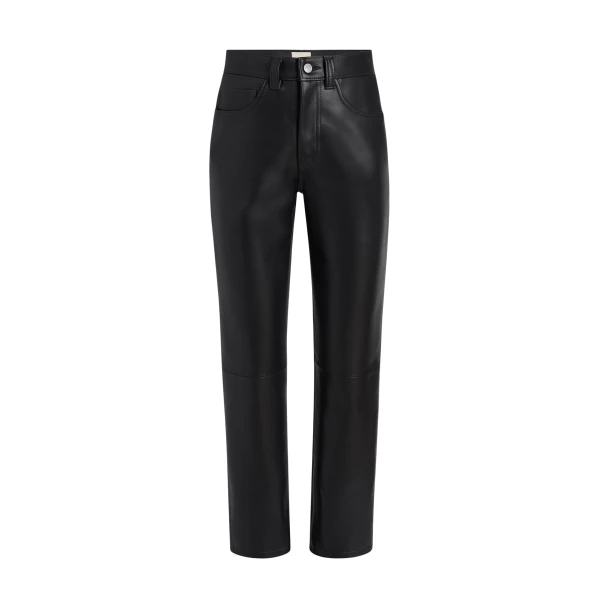 Khaite Callum Pant in Black Leather