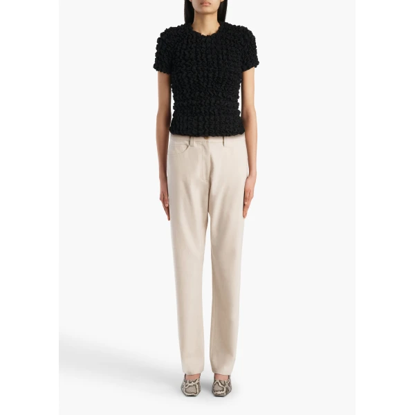 Khaite Callum Pant in Oatmeal, view 2