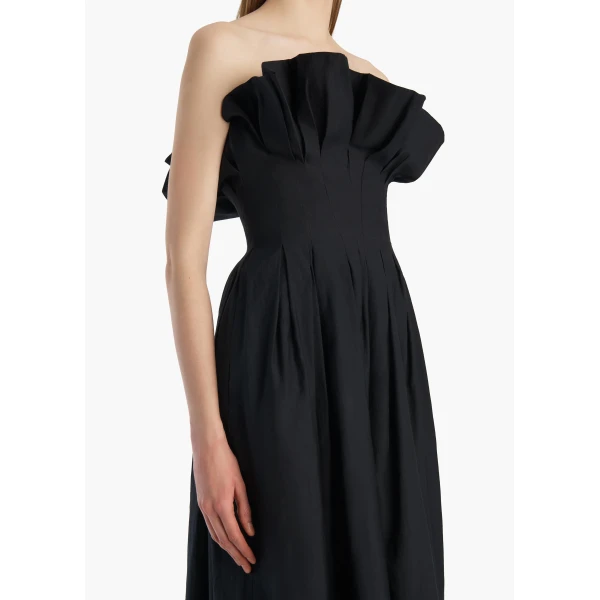 Khaite Claude Dress in Black, view 4