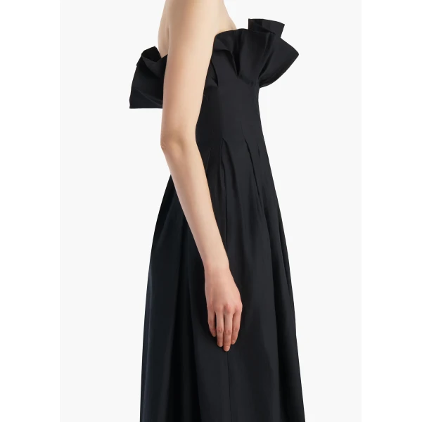 Khaite Claude Dress in Black, view 5