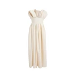 Khaite Claude Dress in Cream