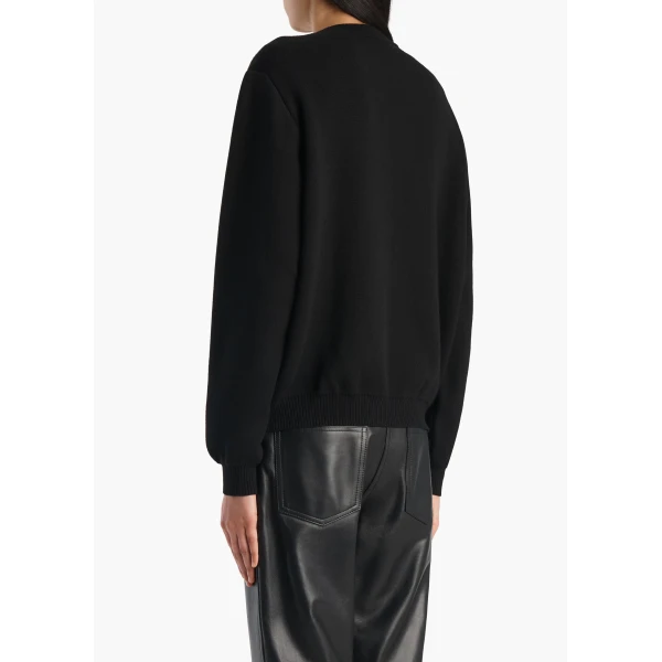 Khaite Cooper Cardigan in Black, view 4