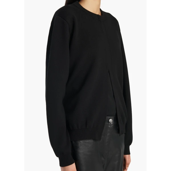 Khaite Cooper Cardigan in Black, view 5