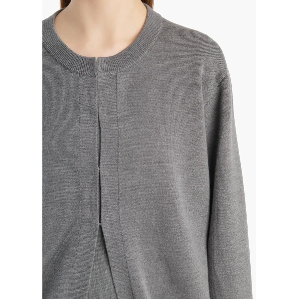 Khaite Cooper Cardigan in Sterling, view 6