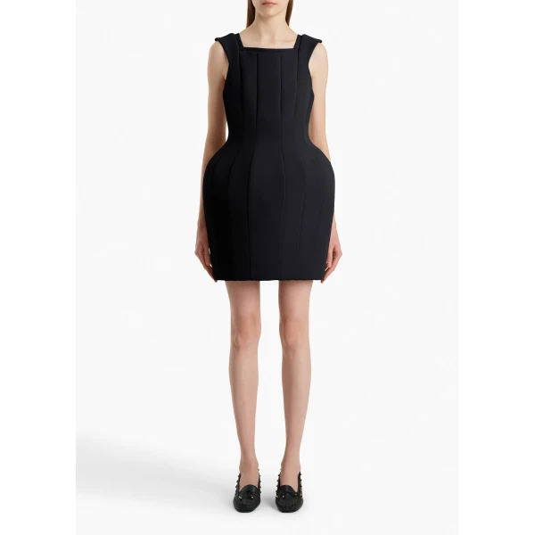 Khaite Dan Dress in Black, view 3