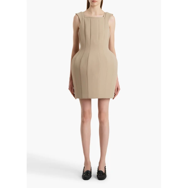 Khaite Dan Dress in Tea Stain, view 3